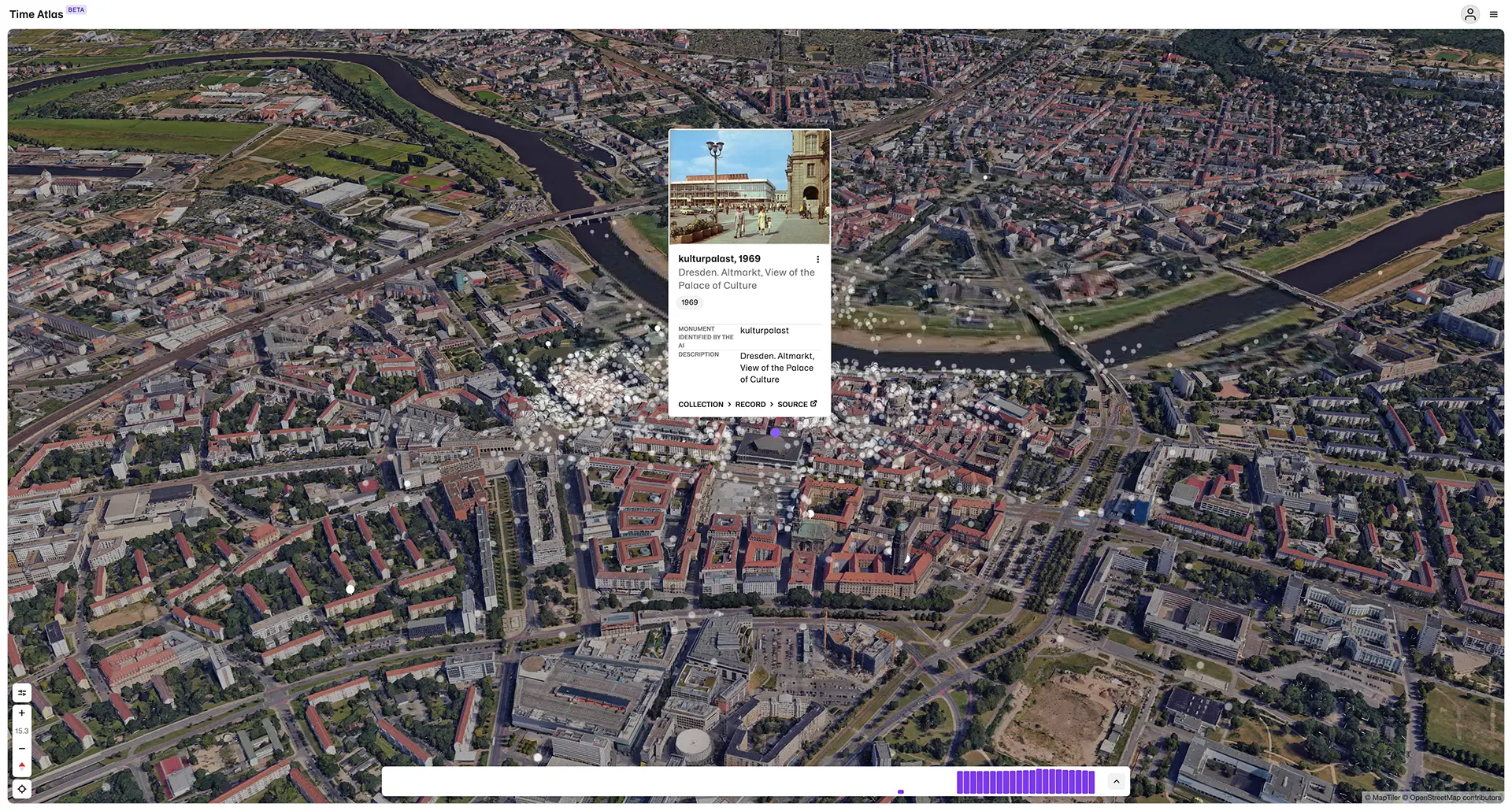 Time Atlas interface